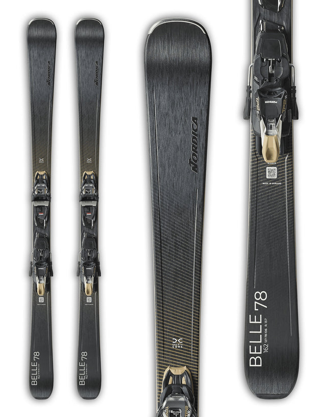 Nordica Belle 78 DC Womens Skis + Marker TP2 11 Bindings 2027-aussieskier.com