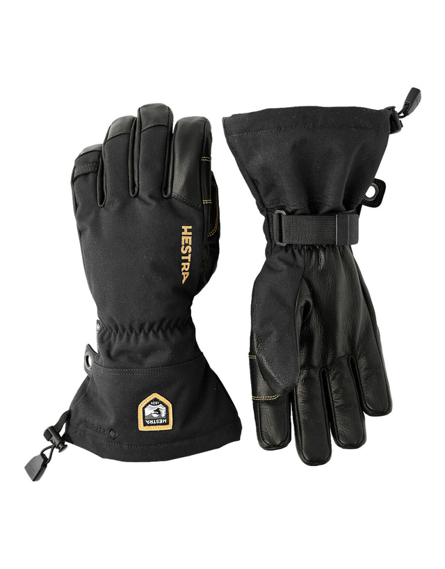 Hestra Army Leather Gore Tex Gloves-6-Black-aussieskier.com