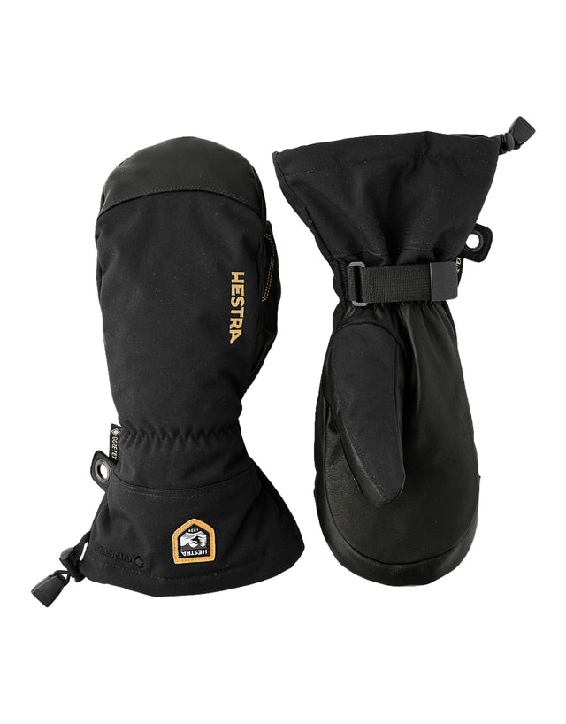 Hestra Army Leather Gore Tex Mittens-6-Black-aussieskier.com