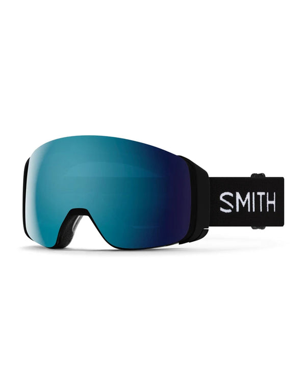 Smith 4D Mag Ski Goggles-Black / Chromapop Sun Blue Mirror Lens + Chromapop Storm Blue Sensor Mirror Spare Lens-aussieskier.com