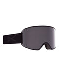 Anon WM3 MFI Womens Low Bridge Fit Ski Goggles-Smoke / Perceive Onyx Lens + Perceive Violet Spare Lens-aussieskier.com