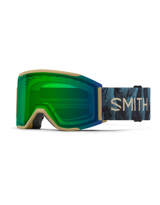 Smith Squad Mag Ski Goggles-High Fives / Chromapop Everyday Green Mirror Lens + Chromapop Storm Blue Sensor Mirror Spare Lens-aussieskier.com