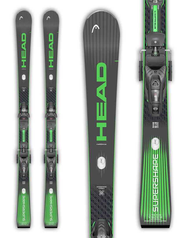 Head Supershape e Magnum Skis + Protector 13 GW Bindings 2027-aussieskier.com