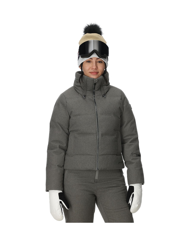Spyder Falline Womens Down Ski Jacket-Small / 6-Storm Melange-aussieskier.com