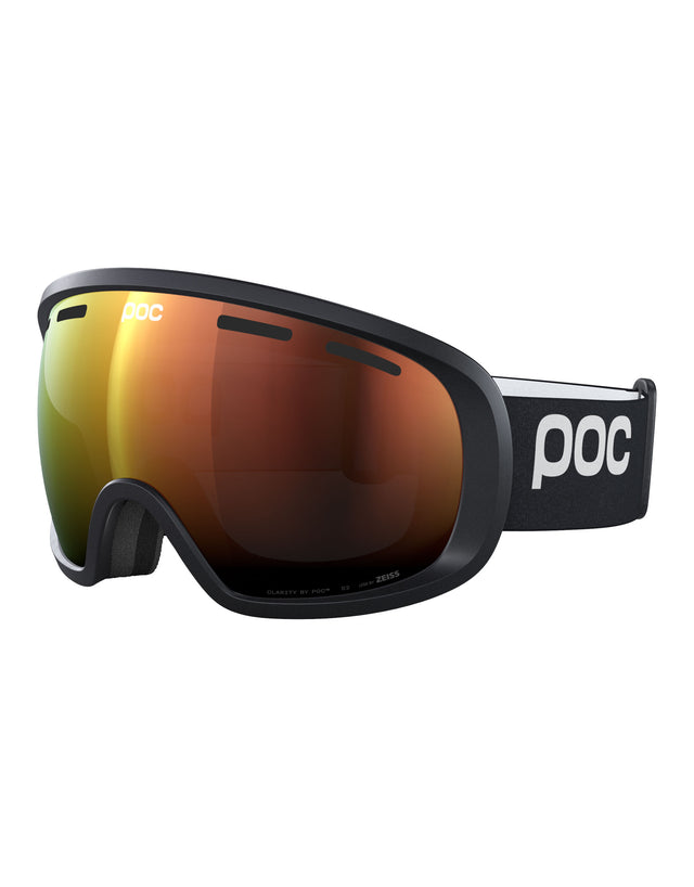 POC Fovea Clarity Ski Goggles-Uranium Black / Clarity Orange Lens-aussieskier.com