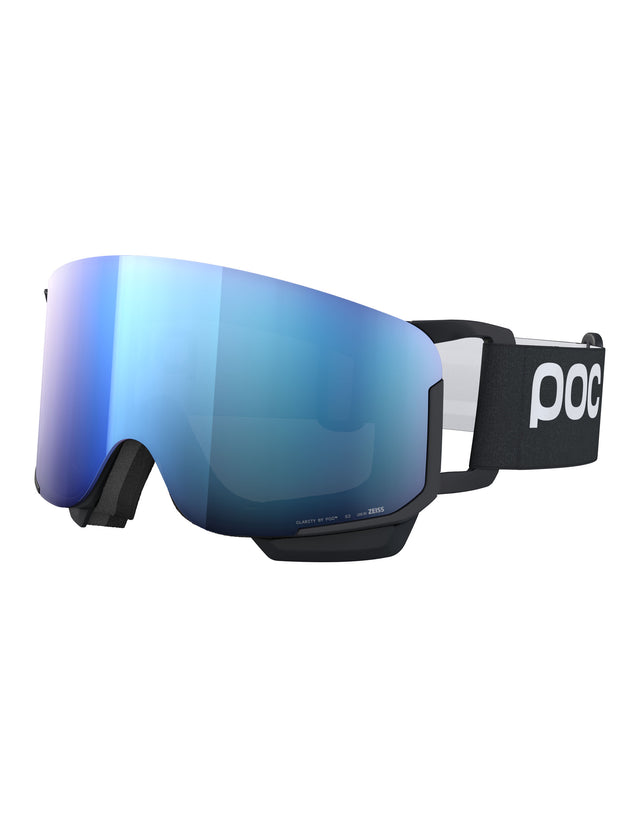 POC Nexal Mid Ski Goggles-Hydrogen Black / Clarity Blue Lens + Clarity Coral Spare Lens-aussieskier.com