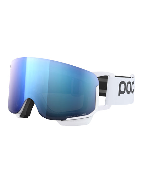 POC Nexal Mid Ski Goggles-Hydrogen White / Clarity Blue Lens + Clarity Coral Spare Lens-aussieskier.com