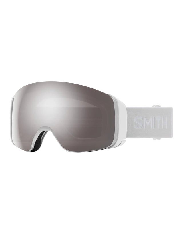 Smith 4D Mag Ski Goggles-White Vapour / Chromapop Sun Platinum Mirror Lens + Chromapop Storm Blue Sensor Mirror Spare Lens-aussieskier.com