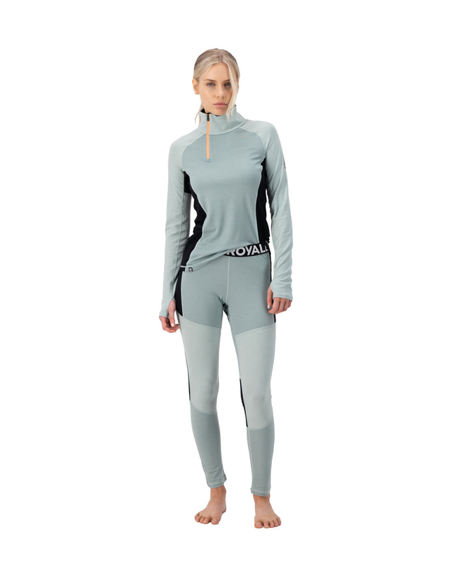 Mons Royale Womens Olympus 3.0 Half Zip Base Layer-aussieskier.com