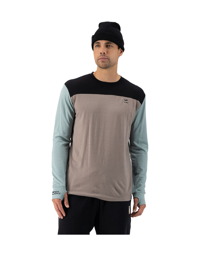 Mons Royale Mens Yotei Tech Long Sleeve Base Layer-aussieskier.com