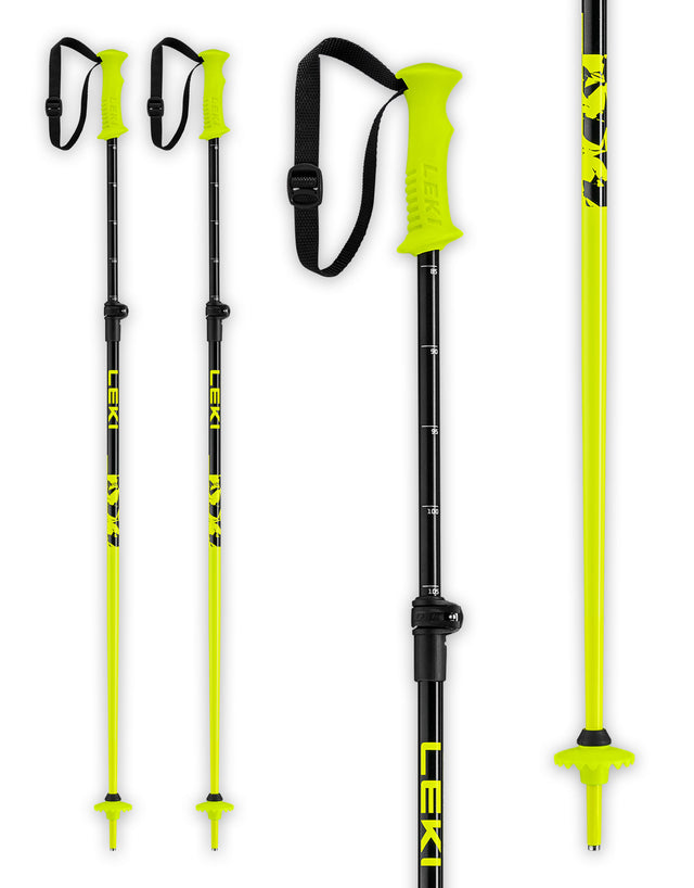 Leki Rider Vario Adjustable Kids Ski Poles-aussieskier.com
