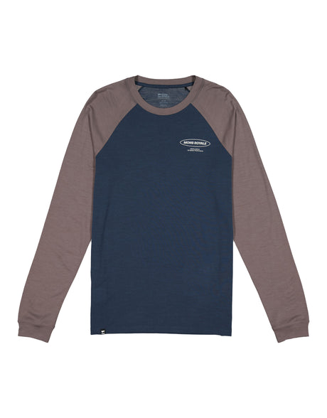 Mons Royale Icon Raglan Base Layer-Small-Midnight / Iron-aussieskier.com
