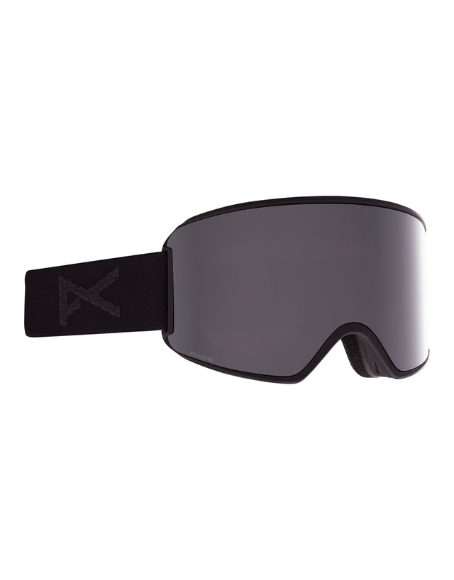 Anon WM3 MFI Womens Ski Goggles-Smoke / Perceive Onyx Lens + Perceive Violet Spare Lens-aussieskier.com