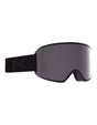 Anon WM3 MFI Womens Ski Goggles-Smoke / Perceive Onyx Lens + Perceive Violet Spare Lens-aussieskier.com