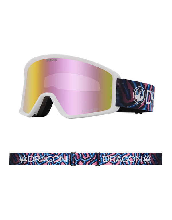 Dragon DXT OTG Ski Goggles-Reef / Lumalens Pink Ion Lens-Standard Fit-aussieskier.com