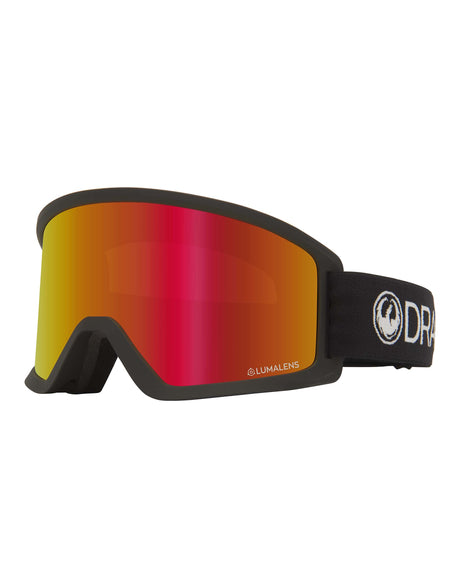 Dragon DX3 Ski Goggles-Black / Lumalens Red Ion Lens-aussieskier.com