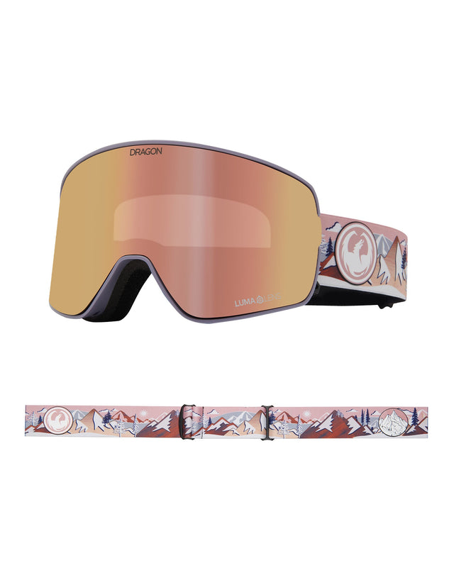 Dragon NFX2 Ski Goggles w/ Interchangeable Lens-Kimmy Fasani / Lumalens Rose Gold Ion Lens + Lumalens Light Rose Spare Lens-aussieskier.com