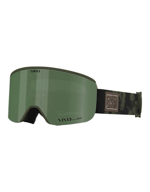 Giro Axis Ski Goggles-Trail Green Clouddust / Vivid Envy Lens + Vivid Infrared Spare Lens-aussieskier.com