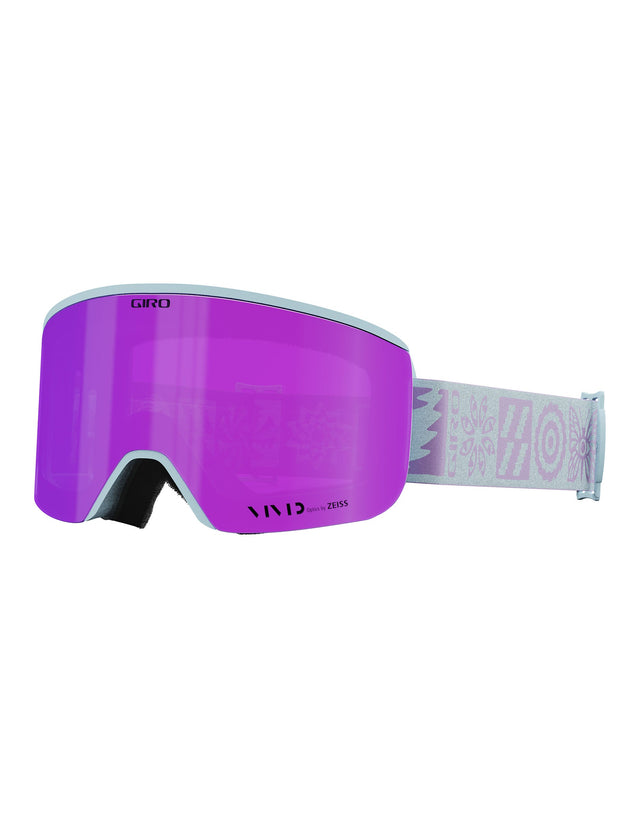 Giro Ella Womens Ski Goggles-Light Mineral Shelter / Vivid Pink Lens + Vivid Infrared Spare Lens-aussieskier.com