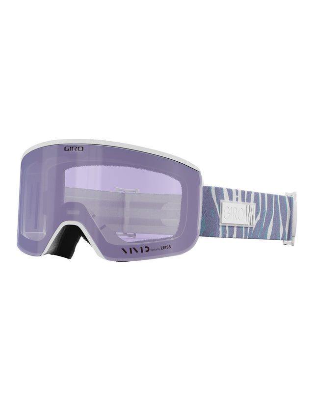 Giro Ella Womens Ski Goggles-Lilac Animal / Vivid Haze Lens + Vivid Infrared Spare Lens-aussieskier.com