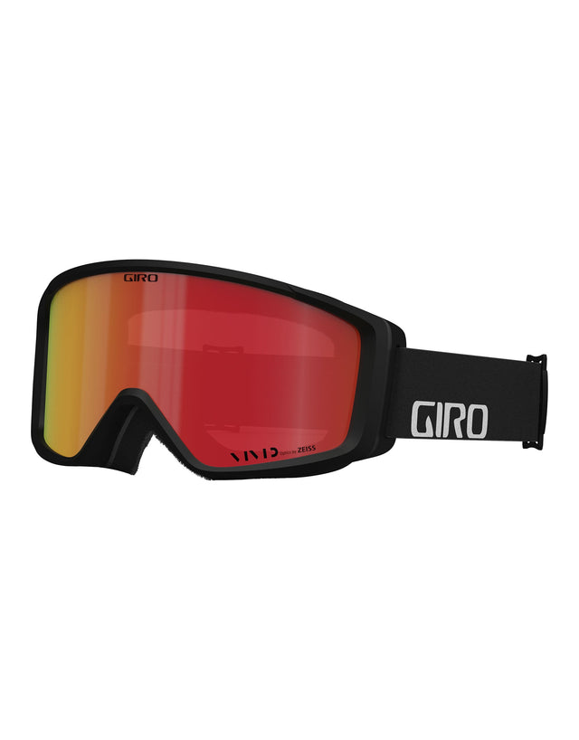 Giro Index 2.0 OTG Ski Goggles-Black Wordmark / Vivid Ember Lens-aussieskier.com