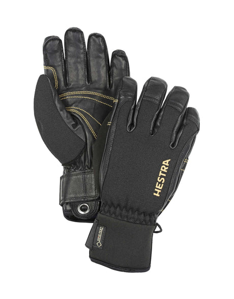 Hestra Army Leather Short Gore Tex Gloves-6-Black-aussieskier.com