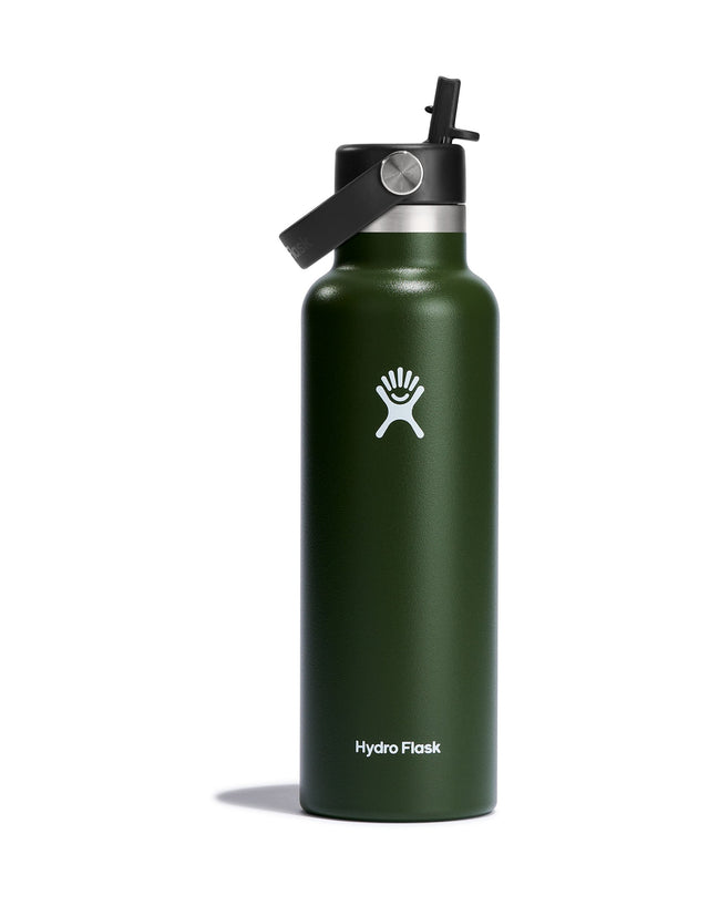 Hydro Flask Standard 21oz Insulated Drink Bottle with Flex Straw Cap (621ml)-aussieskier.com