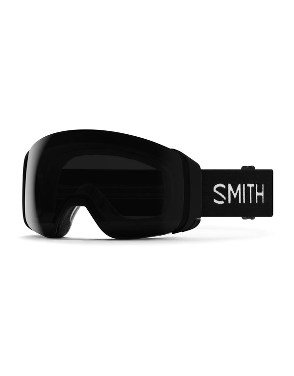 Smith 4D Mag Ski Goggles-Black / Chromapop Sun Black Lens + Chromapop Storm Blue Sensor Mirror Spare Lens-aussieskier.com