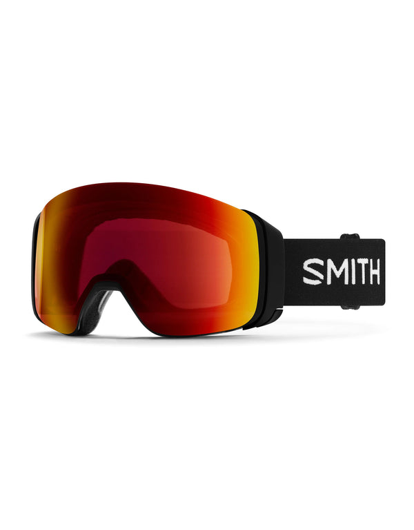 Smith 4D Mag Ski Goggles-Black / Chromapop Everyday Red Mirror Lens + Chromapop Storm Yellow Flash Spare Lens-aussieskier.com
