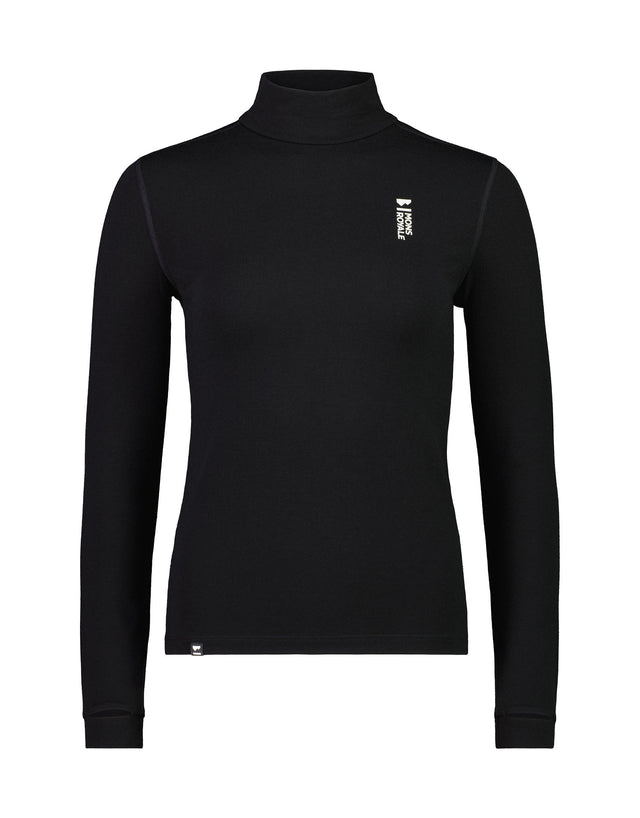 Mons Royale Cascade Mock Neck Womens Thermal Top-aussieskier.com