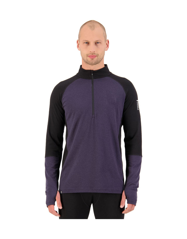 Mons Royale Mens Olympus 3.0 Half Zip Base Layer-aussieskier.com