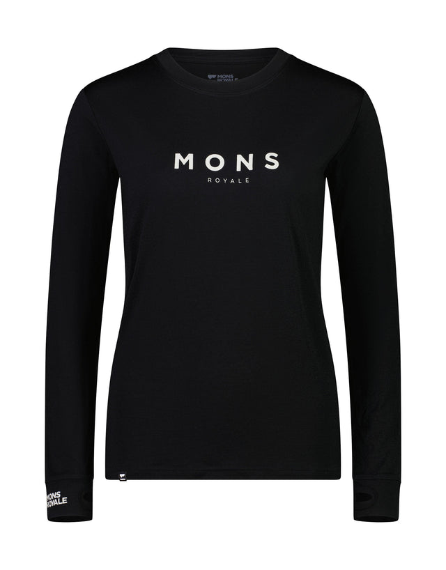 Mons Royale Womens Yotei BF Tech Long Sleeve Base Layer-aussieskier.com