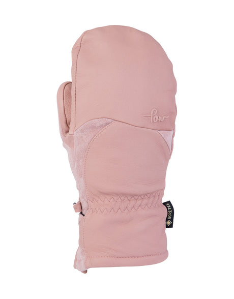 POW Stealth Womens Mittens-X Small-Misty Rose-aussieskier.com