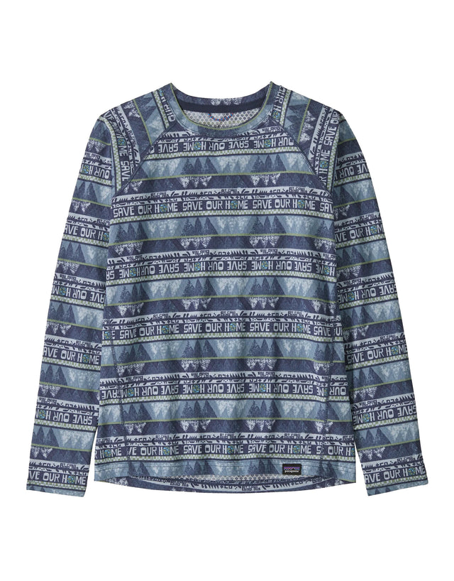 Patagonia Kids Capilene Midweight Crew Thermal Top-aussieskier.com