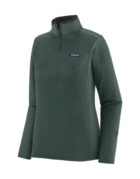 Patagonia Womens R1 Daily Zip Neck Fleece Top-X Small-Nouveau Green - Northern Green X-Dye-aussieskier.com