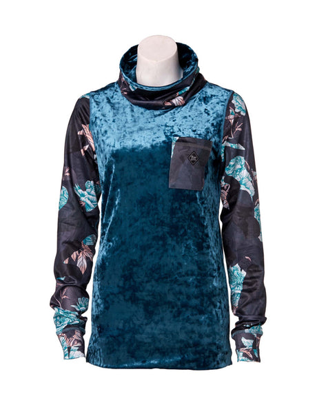 Rojo Womens Velvet Funnel Zip Base Layer Top-8-Celestial-aussieskier.com