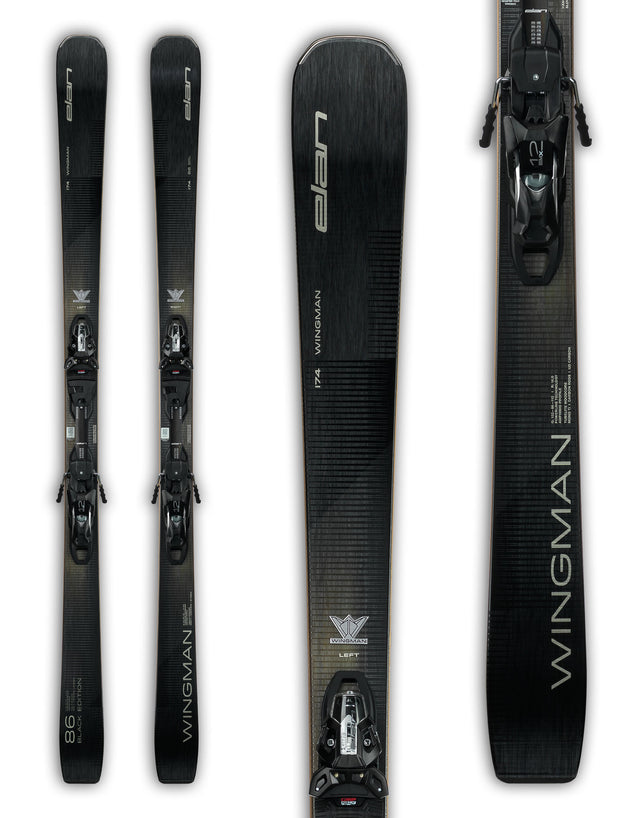 Elan Wingman 86 CTi Black Edition Skis + EMX 12 Bindings 2026-aussieskier.com