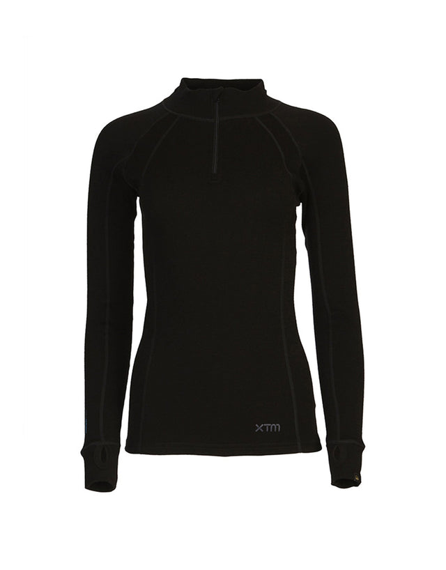 XTM Merino Womens Zip Neck 230 Thermal Top-aussieskier.com