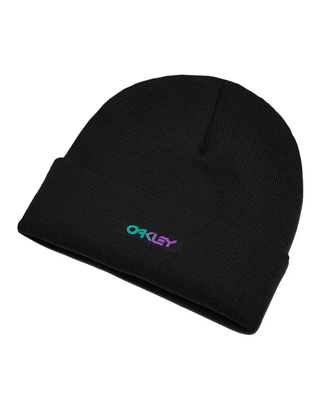 Oakley B1B Gradient Patch Beanie-Blackout-aussieskier.com