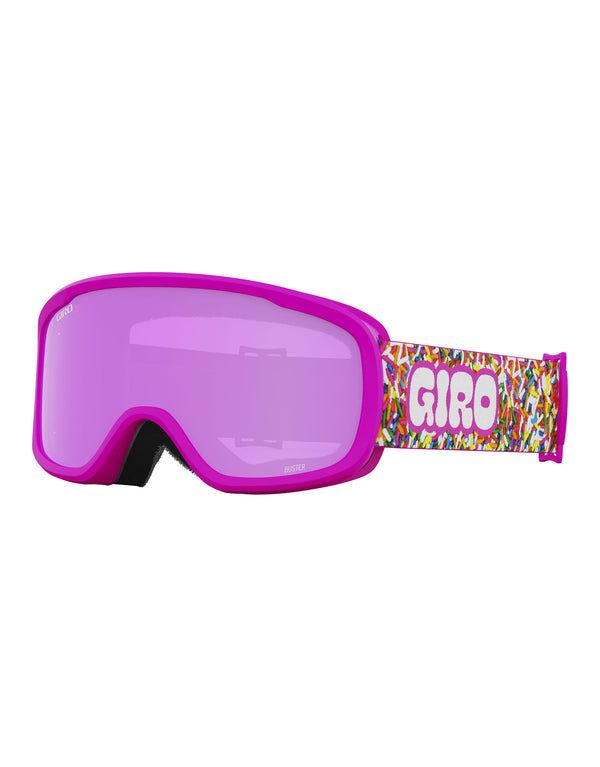 Giro Buster Kids Ski Goggles-Pink Sprinkles / Amber Pink Lens-aussieskier.com
