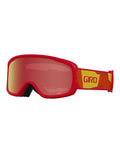 Giro Buster Kids Ski Goggles-Red Geo Camo / Amber Scarlett Lens-aussieskier.com