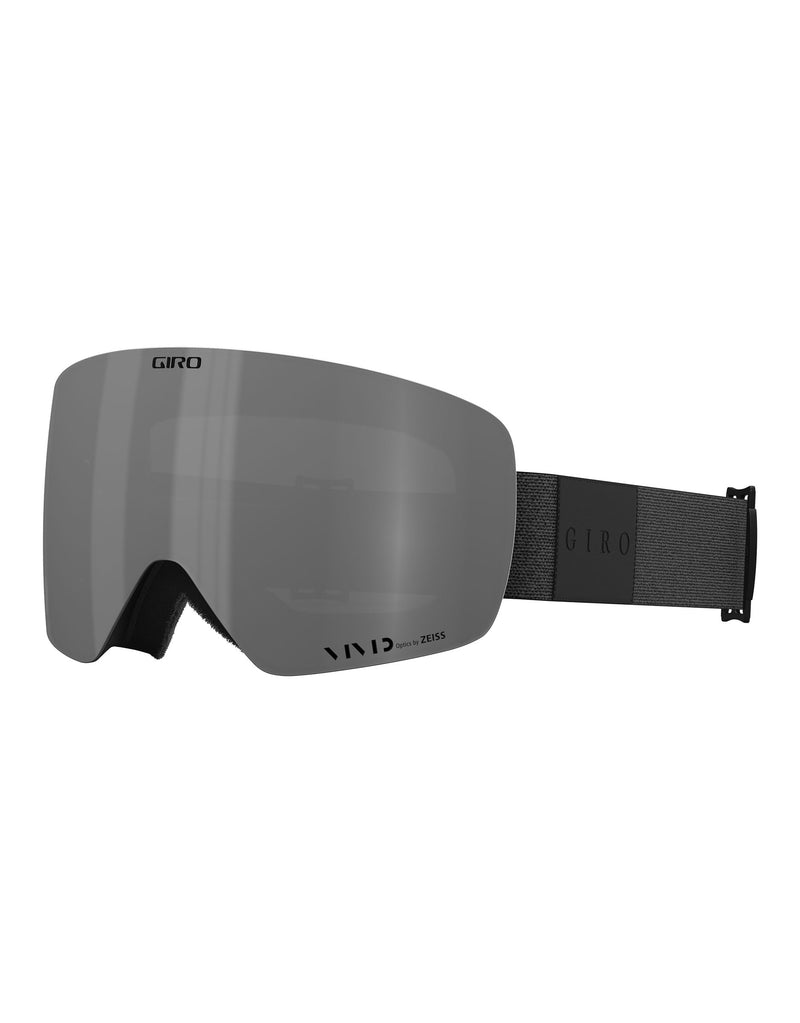Giro Contour RS Ski Goggles-Standard Fit-Black Mono / Vivid Onyx Lens + Vivid Infrared Spare Lens-aussieskier.com