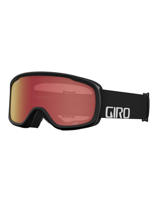 Giro Cruz Ski Goggles-Black Wordmark / Amber Scarlett Lens-aussieskier.com