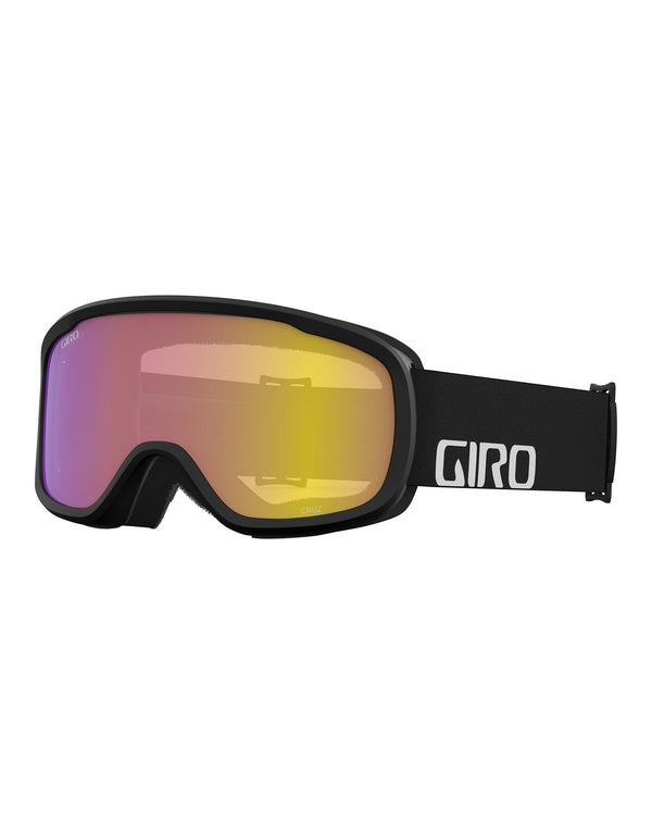 Giro Cruz Ski Goggles-Black Wordmark / Yellow Boost Lens-aussieskier.com