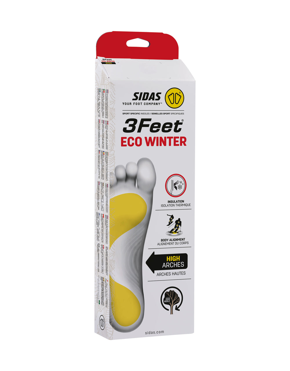 Sidas 3Feet Winter Eco High Prefabricated Insoles-aussieskier.com