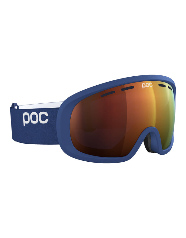 POC Fovea Mid Clarity Ski Goggles-Lead Blue / Spektris Orange Lens-aussieskier.com