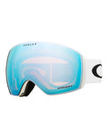 Oakley Flight Deck L Ski Goggles-Matte White / Prizm Sapphire Lens-aussieskier.com