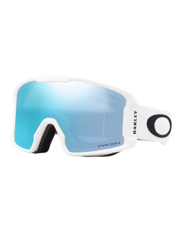 Oakley Line Miner M Ski Goggles-Matte White / Prizm Sapphire Lens-aussieskier.com