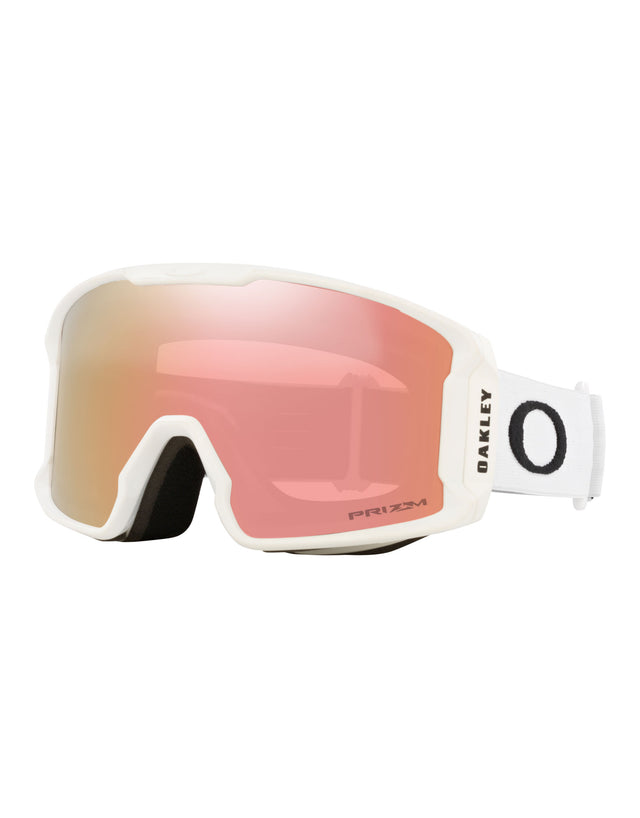 Oakley Line Miner M Ski Goggles-Matte White / Prizm Rose Gold Lens-aussieskier.com