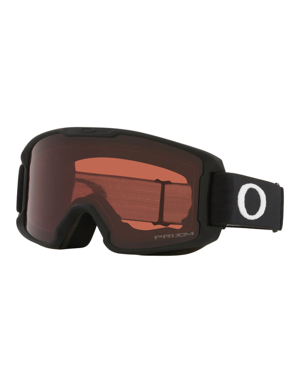 Oakley Line Miner S Junior Ski Goggles-Matte Black / Prizm Garnet Lens-aussieskier.com